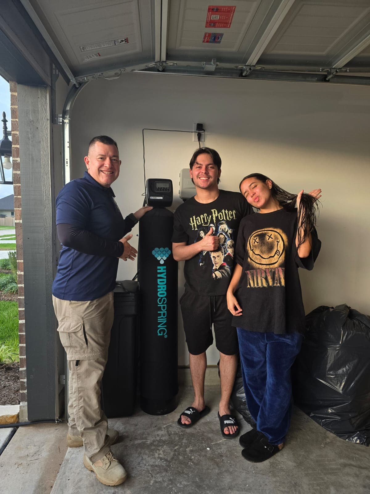 Happy N&M Products customer with new system installation